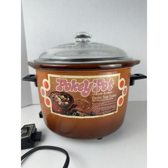 Vintage Wear-Ever Pokey Crock Pot With Power Cord 10025 Tested - Picture 9 of 9